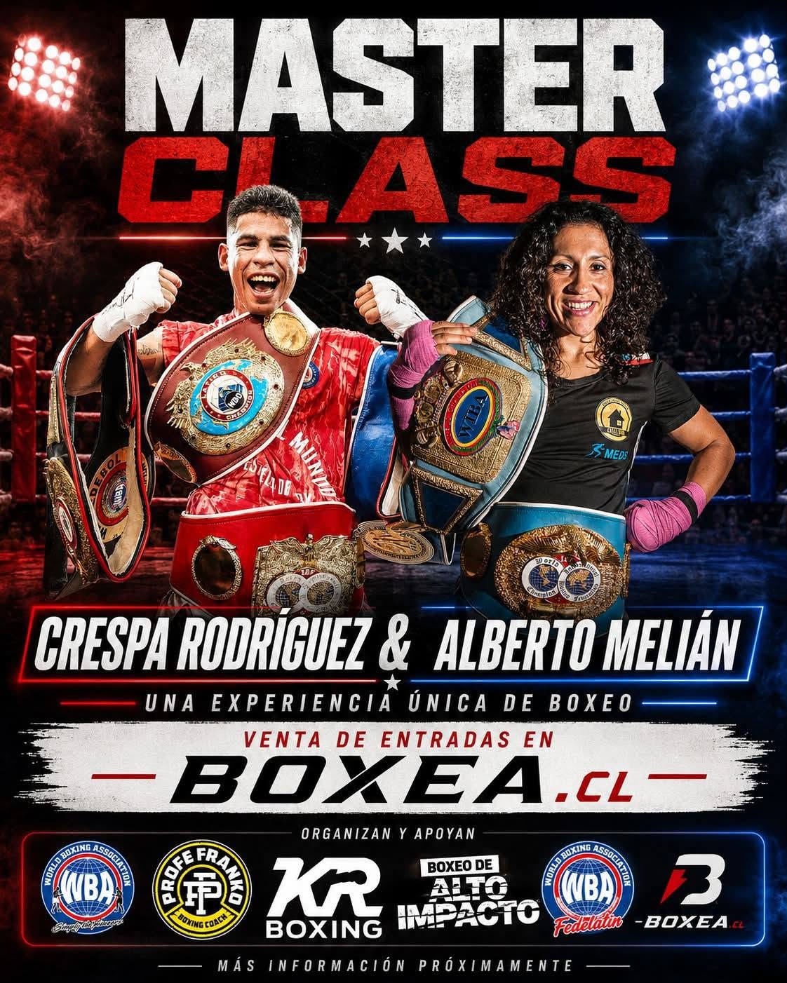 Afiche oficial de Master Class internacional